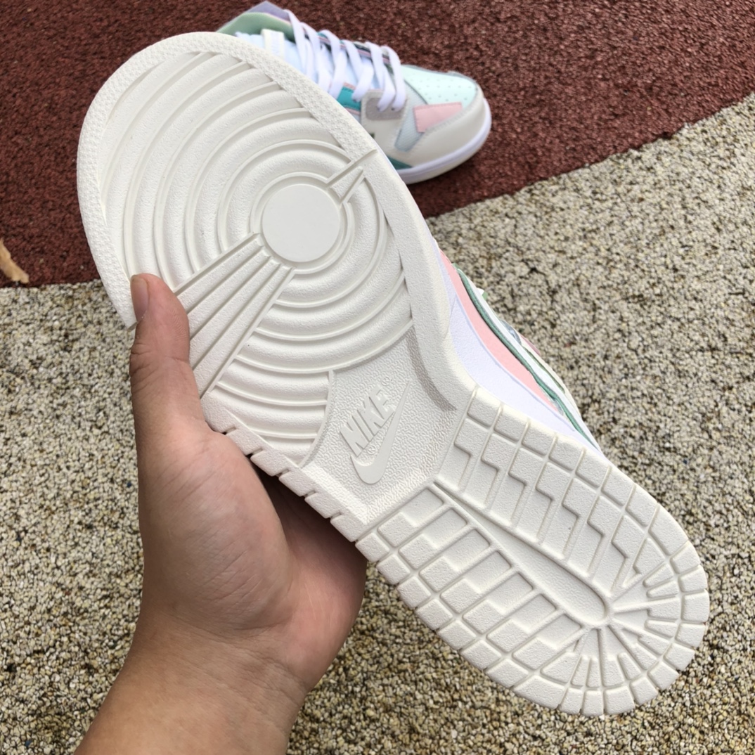 300  Dunk LowScrap 彩色拼接浅蓝海女子低帮滑板鞋DM0802-001