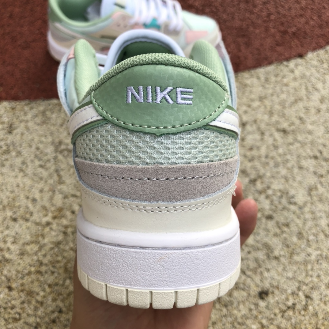 300  Dunk LowScrap 彩色拼接浅蓝海女子低帮滑板鞋DM0802-001