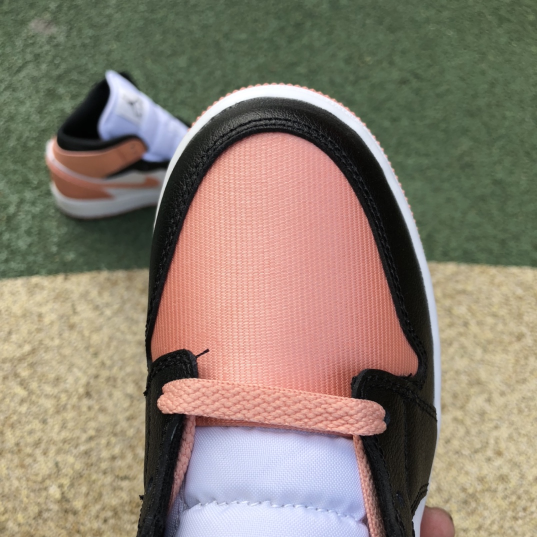 340 纯原版Air Jordan 1 AJ1 黑白粉女子休闲中帮球鞋 DM9077-108