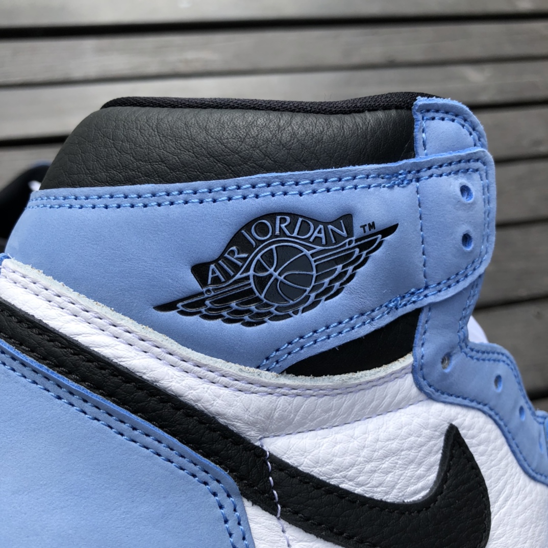 480  全新纯原版高质量货物Air Jordan 1 AJ1 UNC 大学蓝 北卡蓝 黑曜石2.0 高帮 555088-134