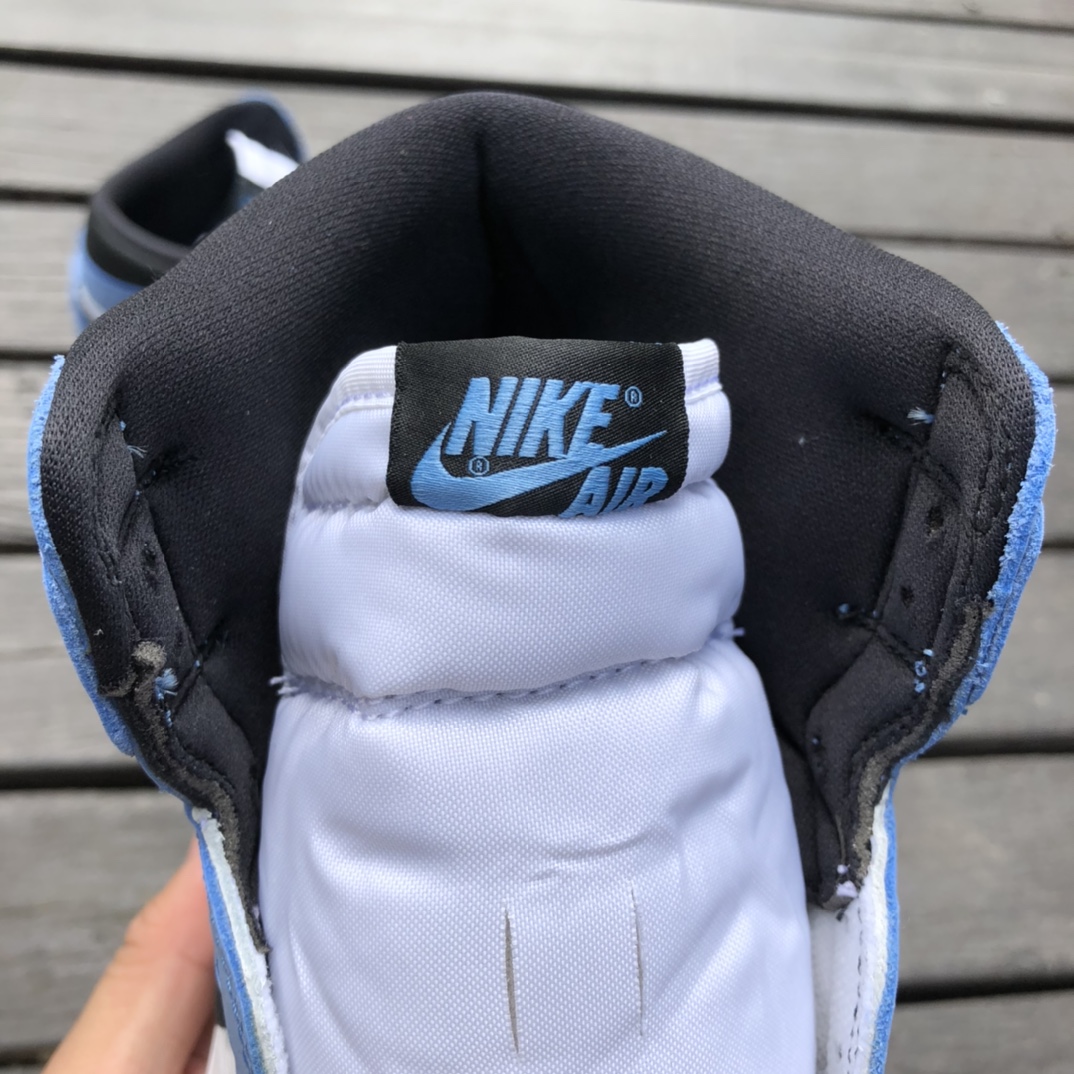 480  全新纯原版高质量货物Air Jordan 1 AJ1 UNC 大学蓝 北卡蓝 黑曜石2.0 高帮 555088-134