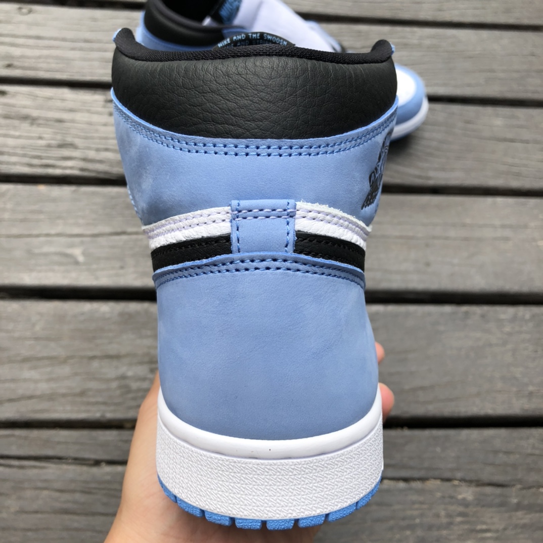 480  全新纯原版高质量货物Air Jordan 1 AJ1 UNC 大学蓝 北卡蓝 黑曜石2.0 高帮 555088-134