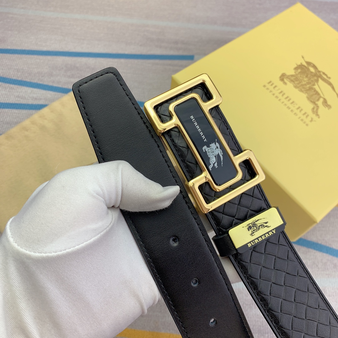 品名巴宝莉原单材质原单牛皮腰带百分百