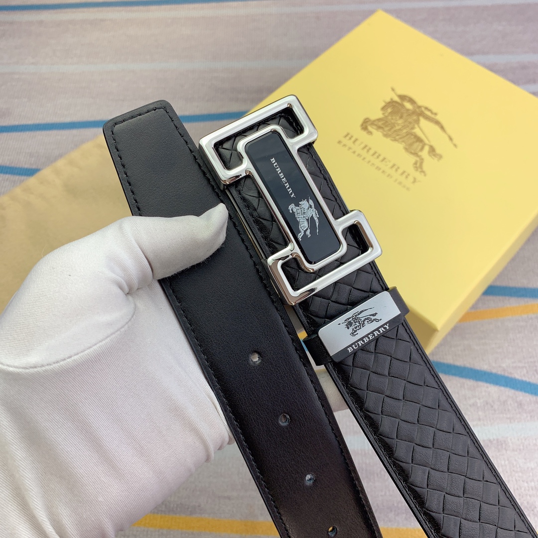 品名巴宝莉原单材质原单牛皮腰带百分百