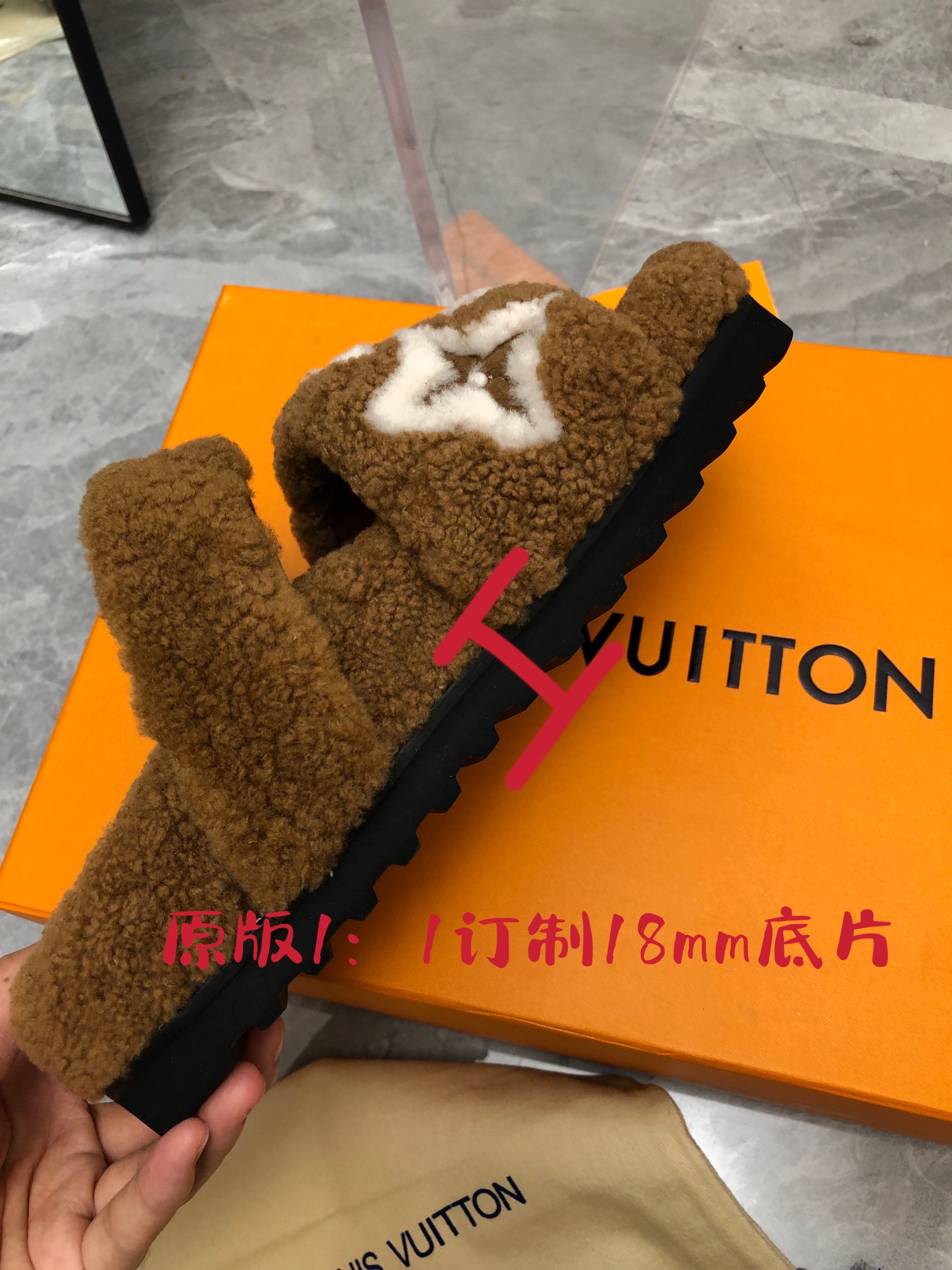 NO:174165,Original customization 11 details disassembly and real shots. Different from the market version, mao Mao shoes19860909原版定制11 细节拆解实拍 与市场版区别,毛毛鞋,Women's Shoes