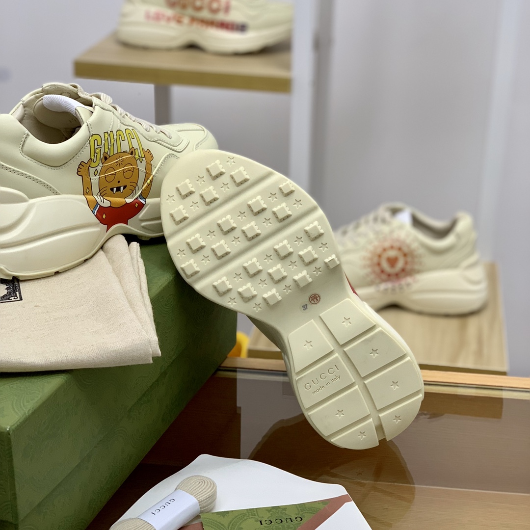 Gucci古驰 【新款G家高版本】男女款复古运动鞋