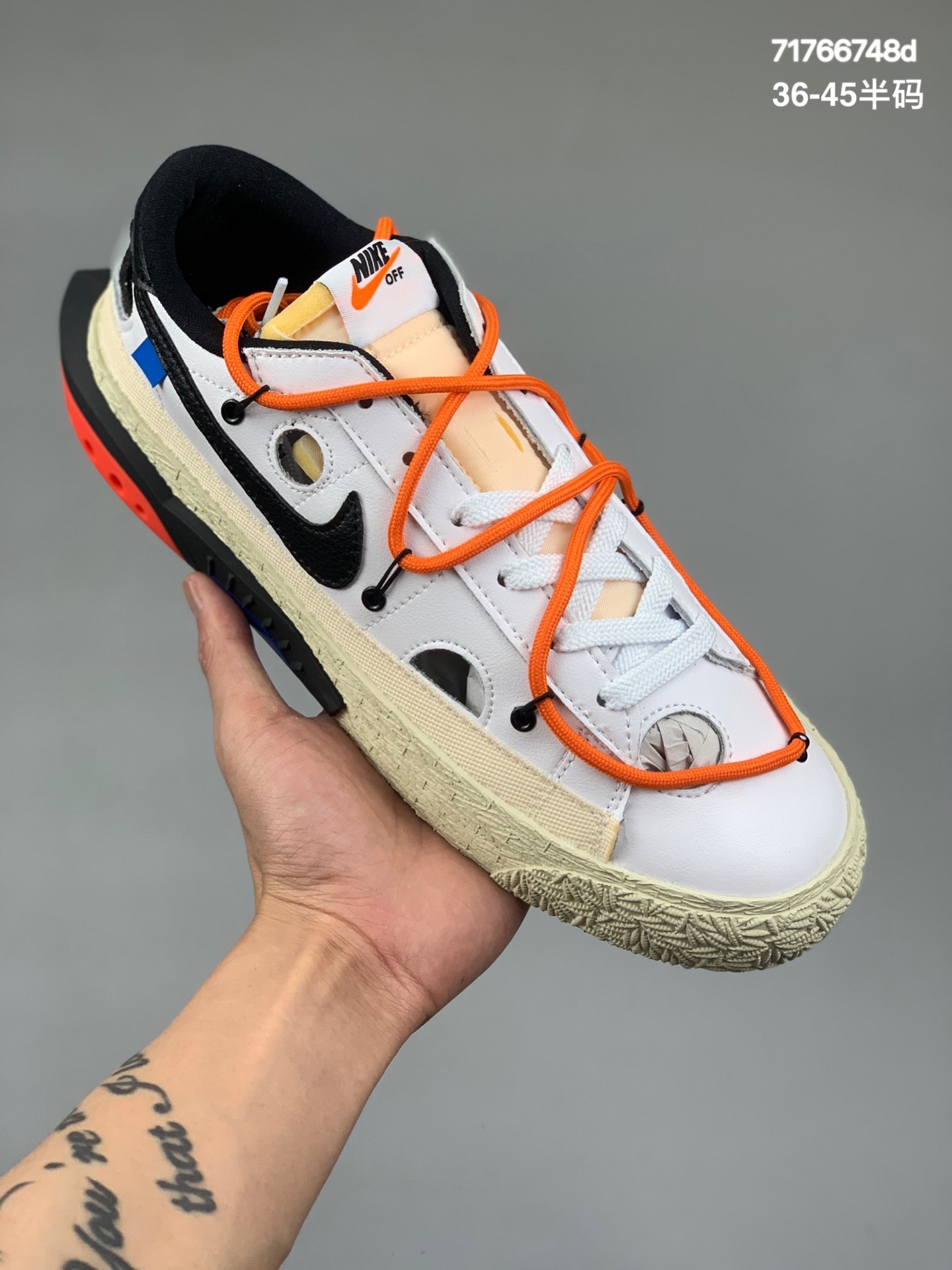 本地
带半码 联乘VIRGIL ABLOH设计师独立品牌Off-White x Nike Blazer Low