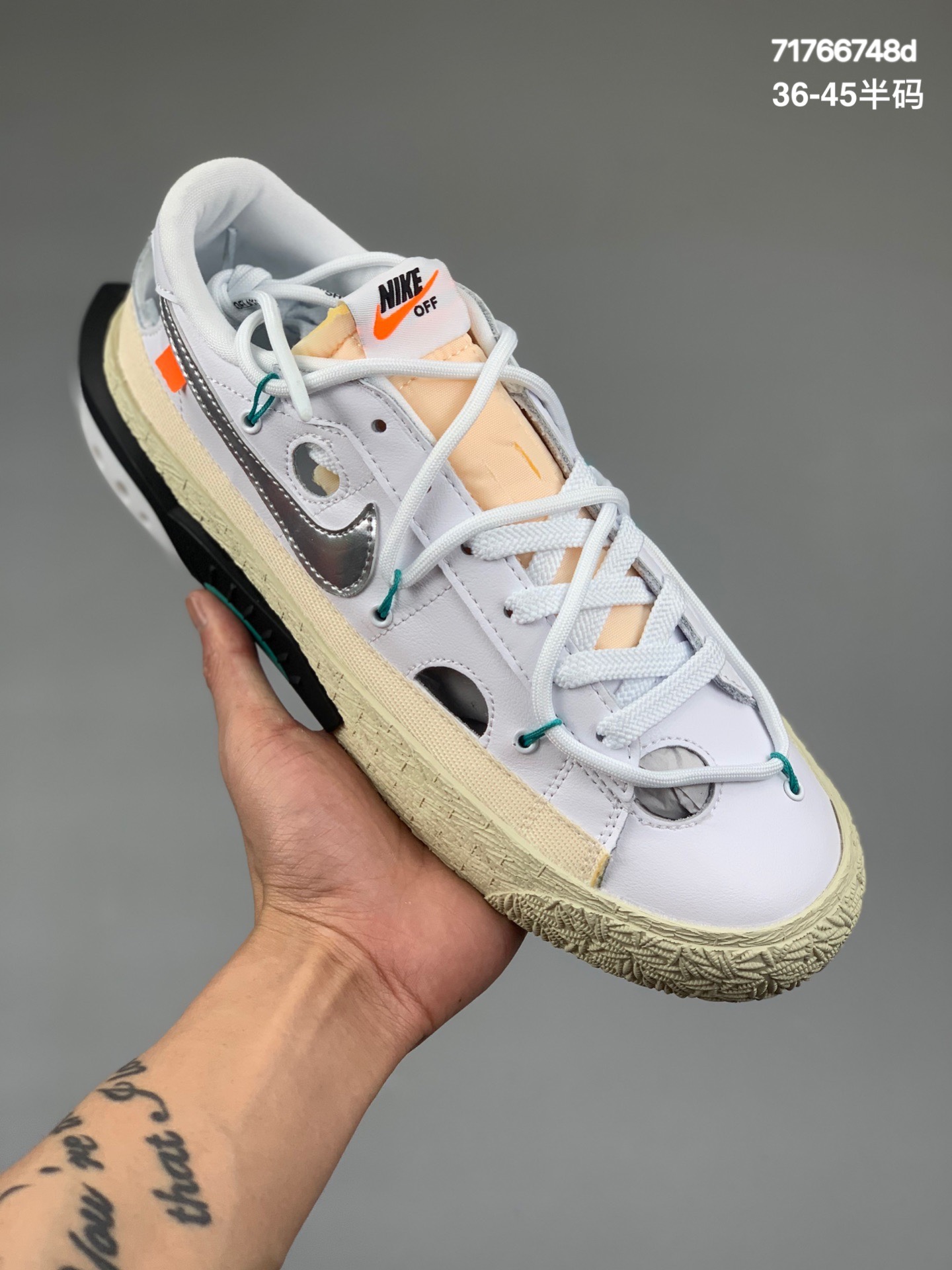 本地
带半码 联乘VIRGIL ABLOH设计师独立品牌Off-White x Nike Blazer Low