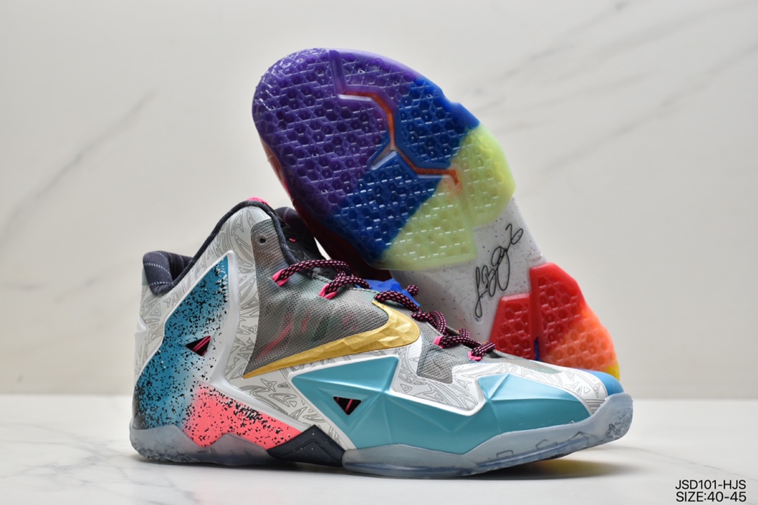 200 耐克 Nike LeBron 11 ＂What The LeBron＂全新的 Nike LeBron 11 “What The LeBron” 650884-400