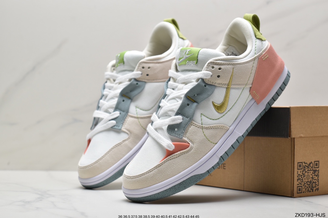 270 耐克 Nike Dunk Low Disrupt 2“Pale lvory” 奶油白粉DH4402-100