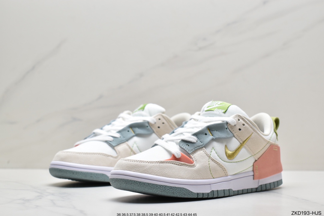 270 耐克 Nike Dunk Low Disrupt 2“Pale lvory” 奶油白粉DH4402-100