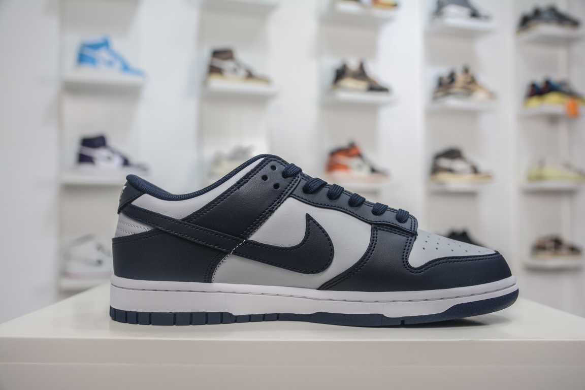 
纯原 Nike Dunk Low Retro 乔治城灰蓝 低帮运动休闲滑板板鞋 原厂皮料 全新购入新冲