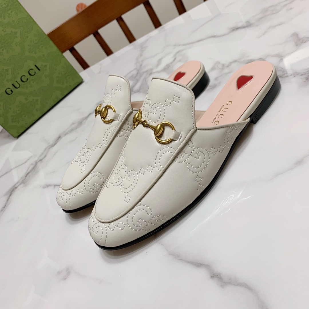 NO:692538,Off-white, half-length19860909米白,半拖,Women's Shoes