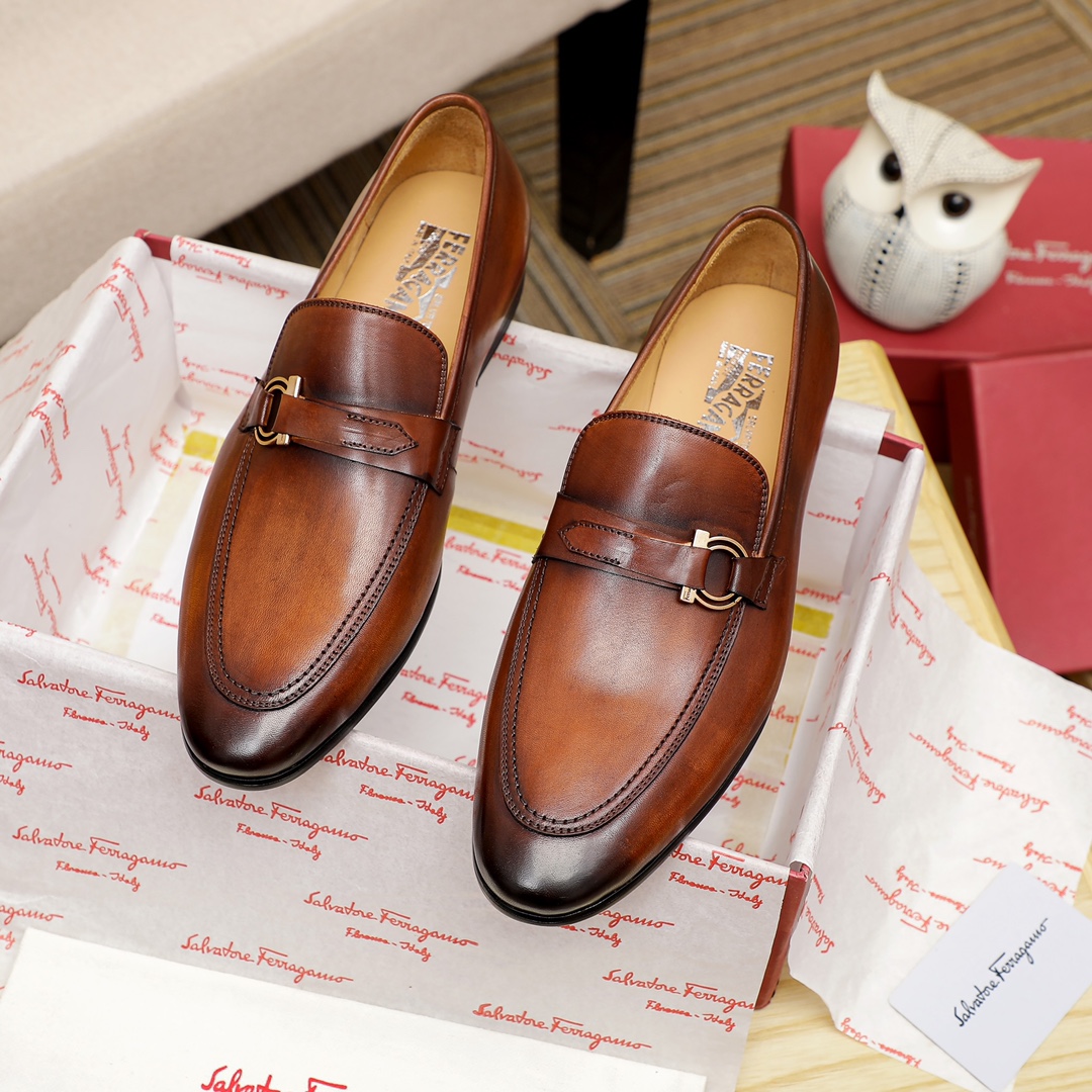 J5  Ferragamo 菲拉格慕 休闲皮鞋正码