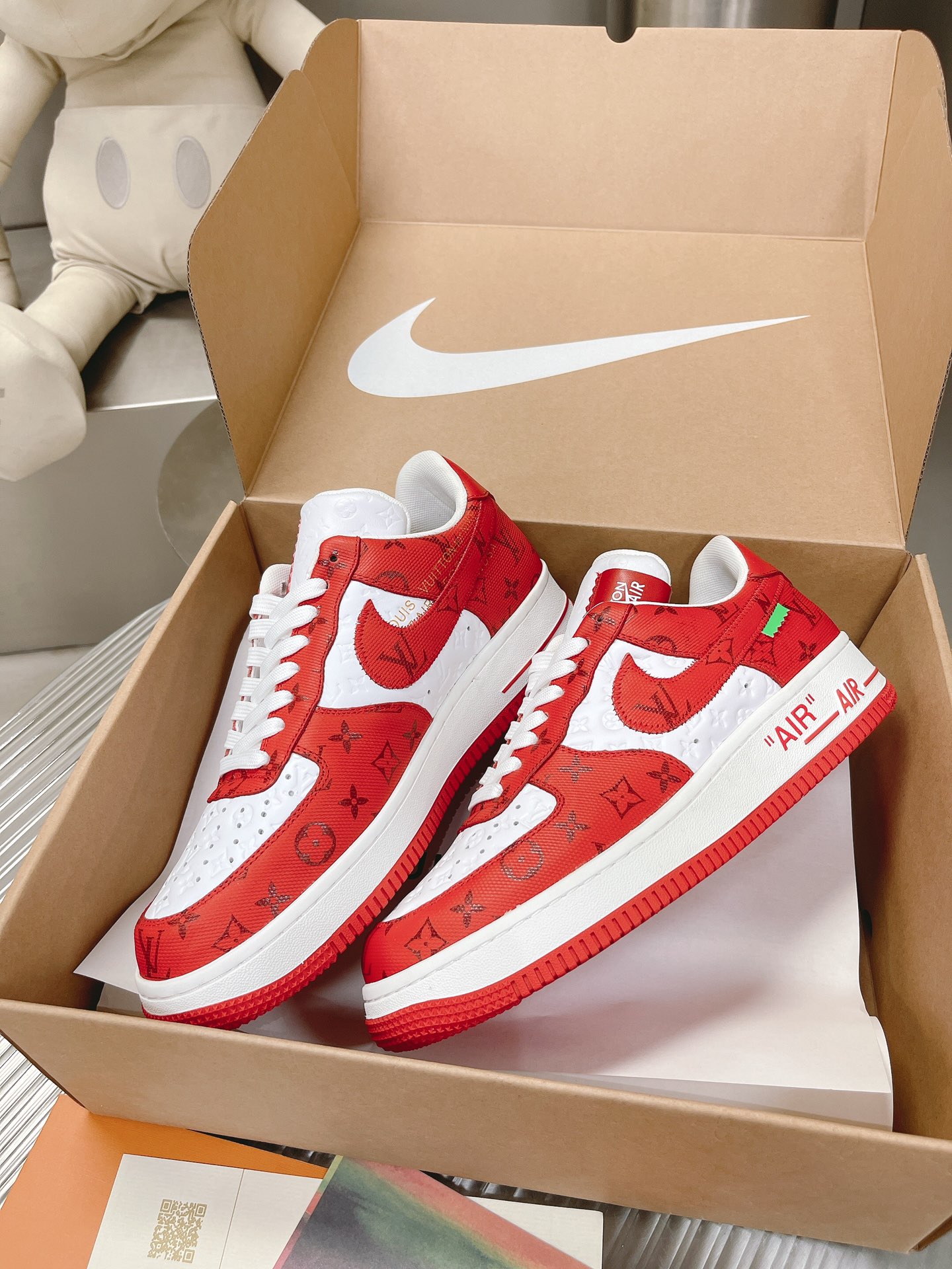 couple models Lv co-branded Nike Nike Air Jordan1 Low AJ1 Jordan generación de low-top clásico retro