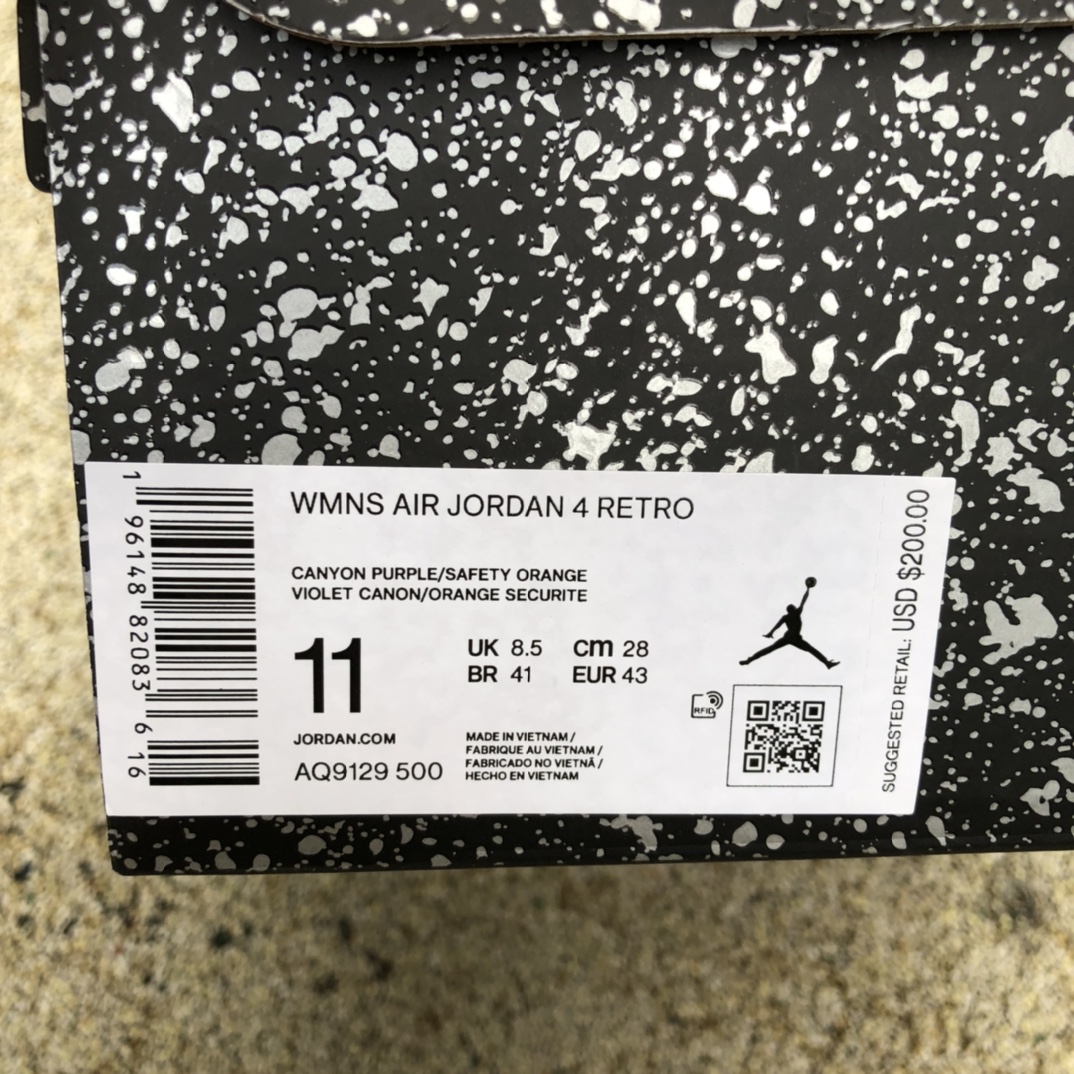 340 Air Jordan 4 “Canyon Purple”  “峡谷紫” AQ9129-500