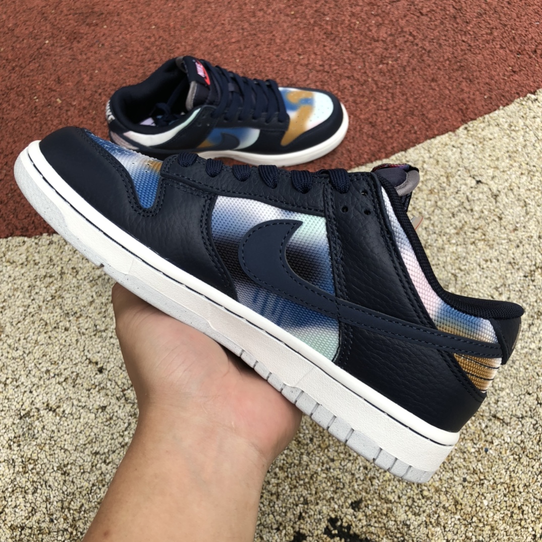 430  Nike Dunk Low RETRO海军蓝 扎染 涂鸦 低帮休闲滑板鞋DM0108-400