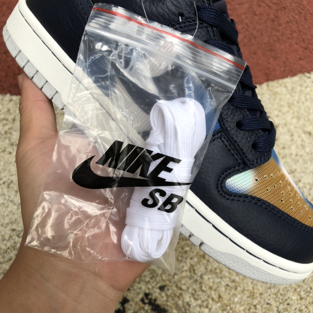 430  Nike Dunk Low RETRO海军蓝 扎染 涂鸦 低帮休闲滑板鞋DM0108-400