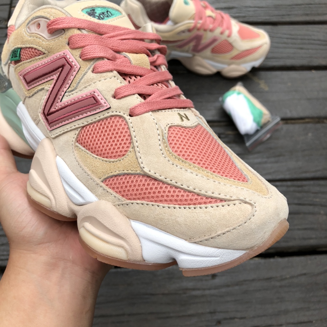 Joe Freshgoods x New Balance 9060 NB Brown Pink Retro Sneakers U9060JF1