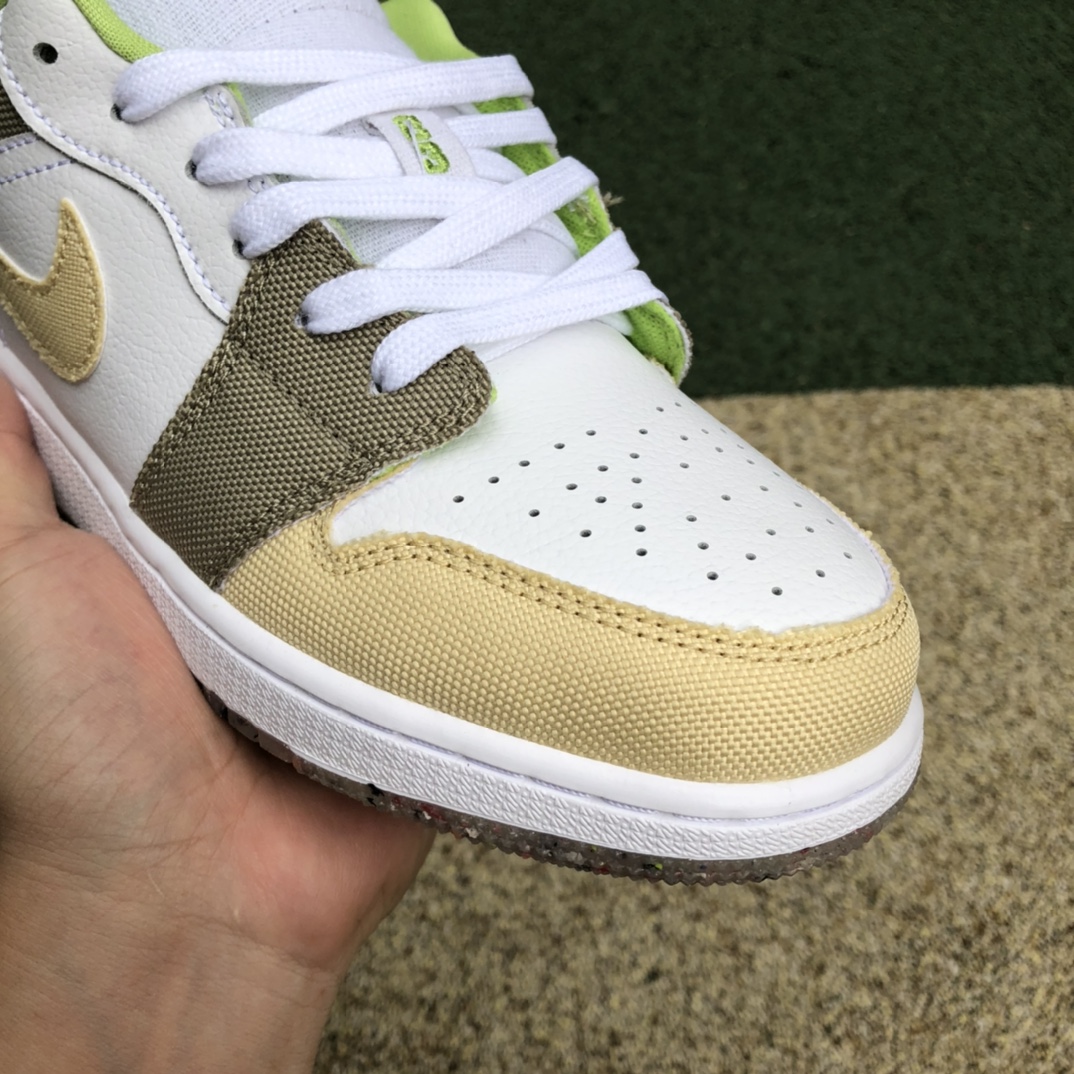 300 纯原版 Air Jordan 1 Low AJ1白粉棕拼接休闲女子低帮DJ0341-100