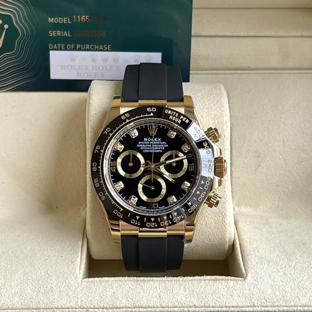 Rolex Daytona Orologio da Polso Blu Gomma