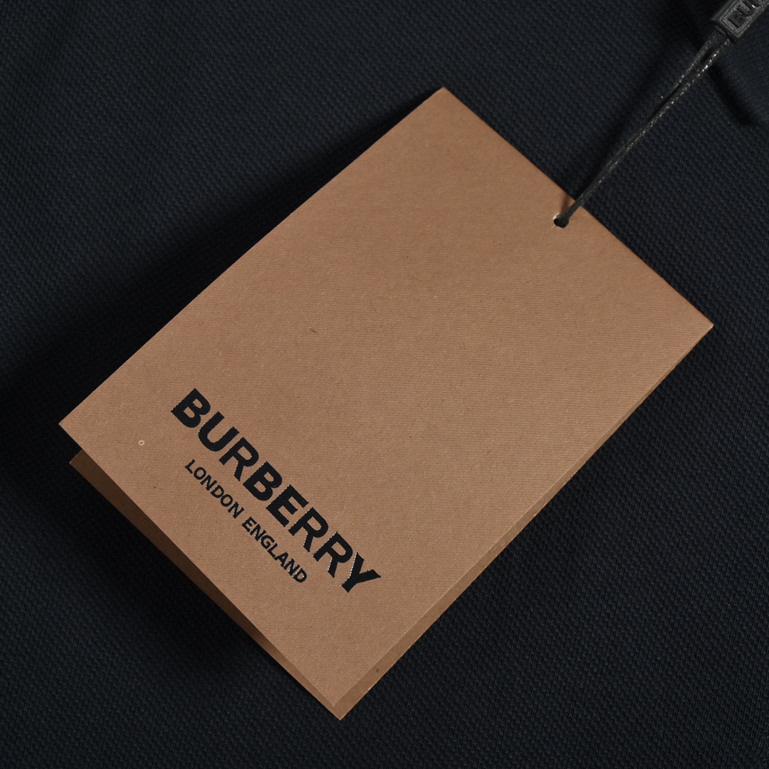 Burberry/巴宝莉 经典刺绣TB小标Polo短袖 藏蓝色