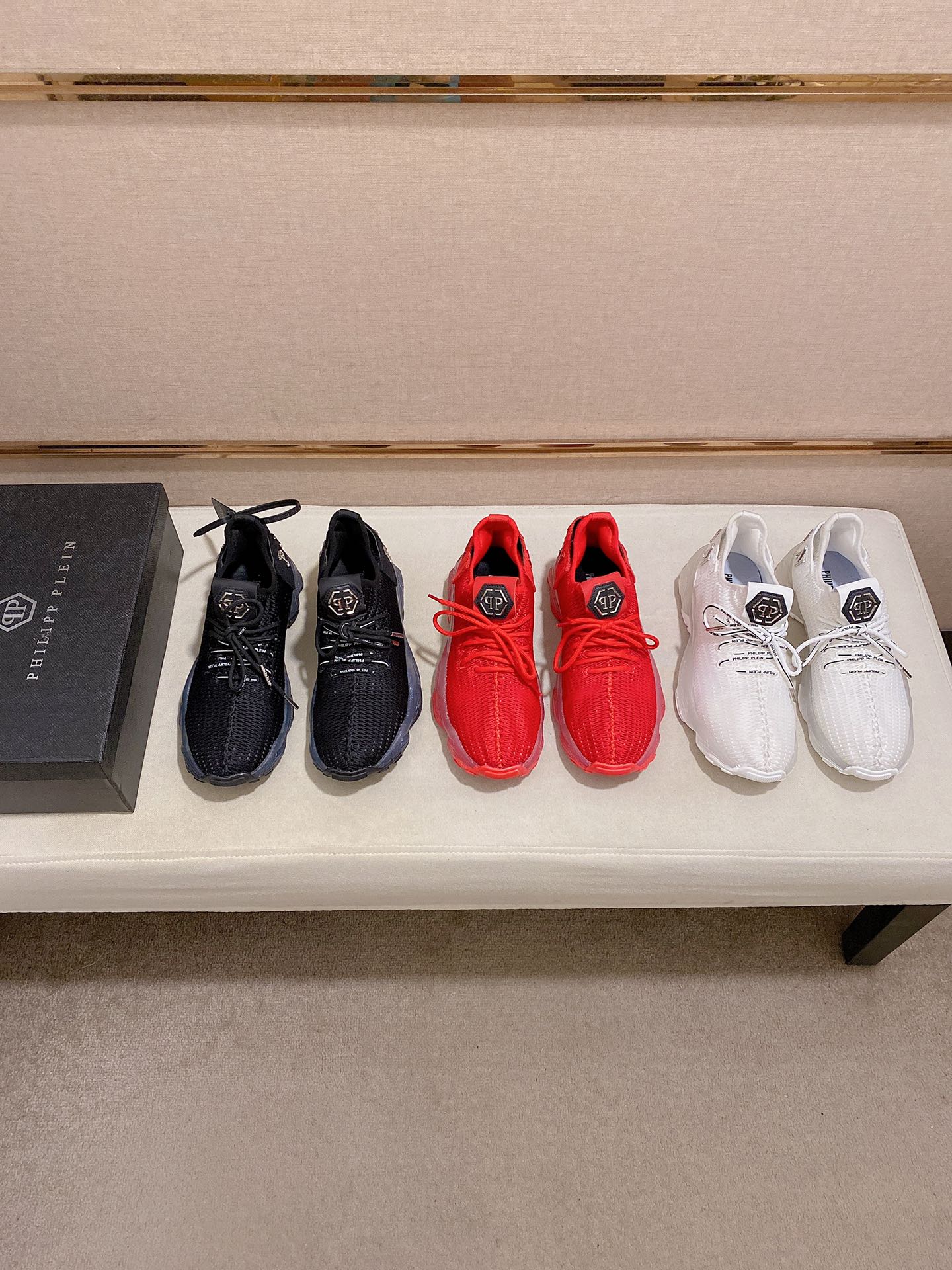 Precio de fábrica: 290PHILIPP PLEIN Marca de moda alemana, boutique única original, zapatillas de de