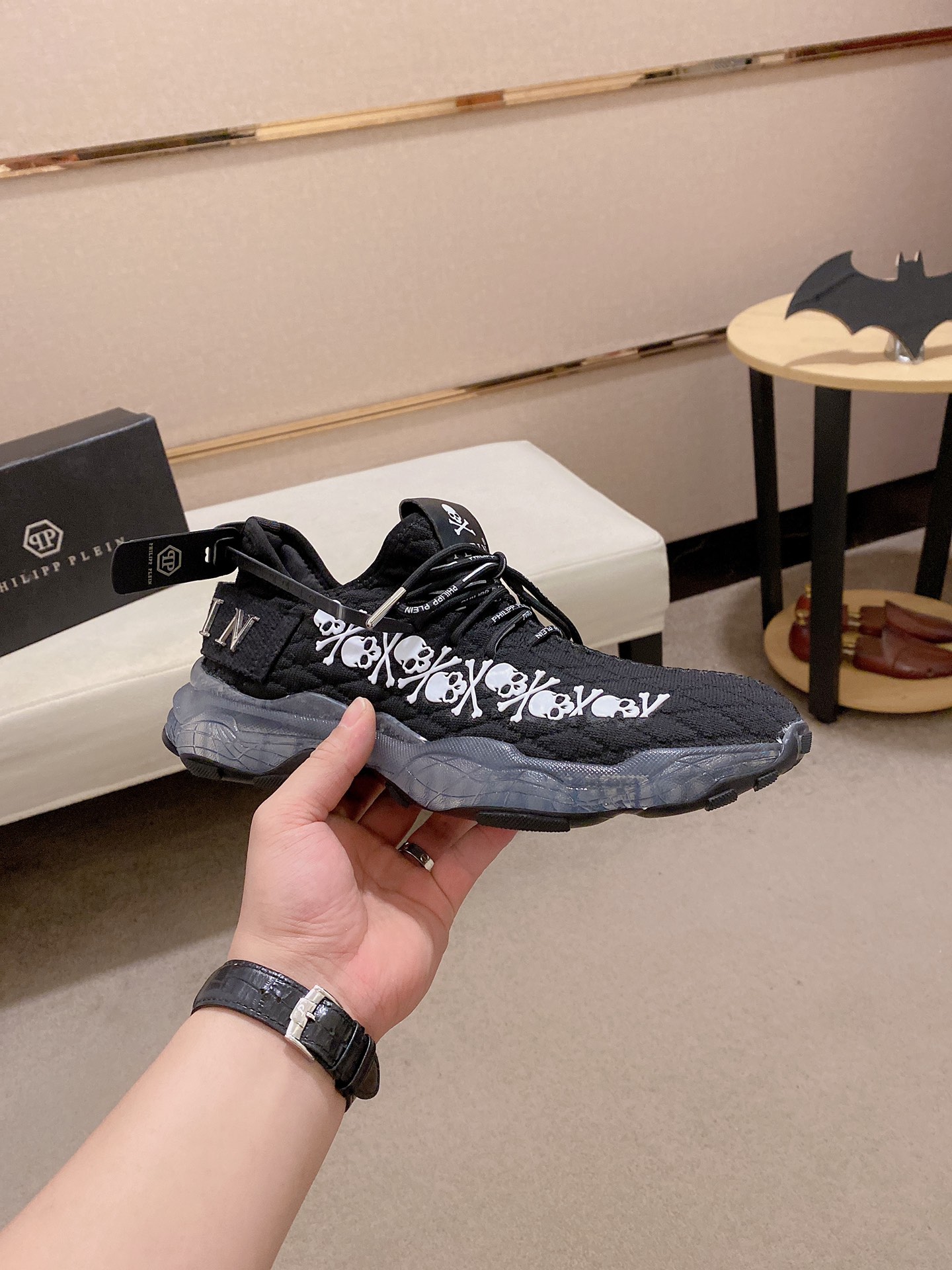Precio de fábrica: 310PHILIPP PLEIN marca marea alemana, boutique única original, entrenadores casua