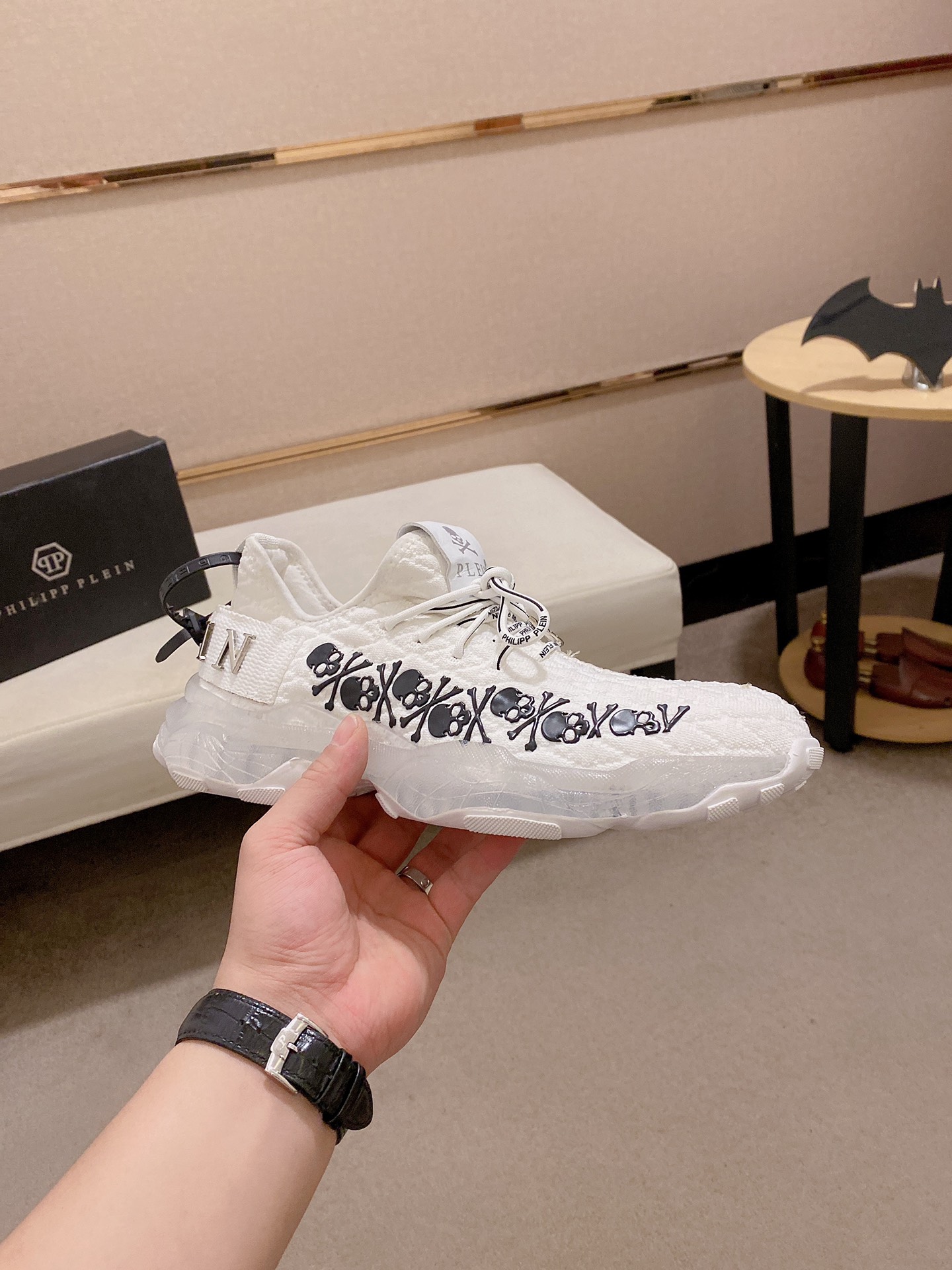 Precio de fábrica: 310PHILIPP PLEIN marca marea alemana, boutique única original, entrenadores casua
