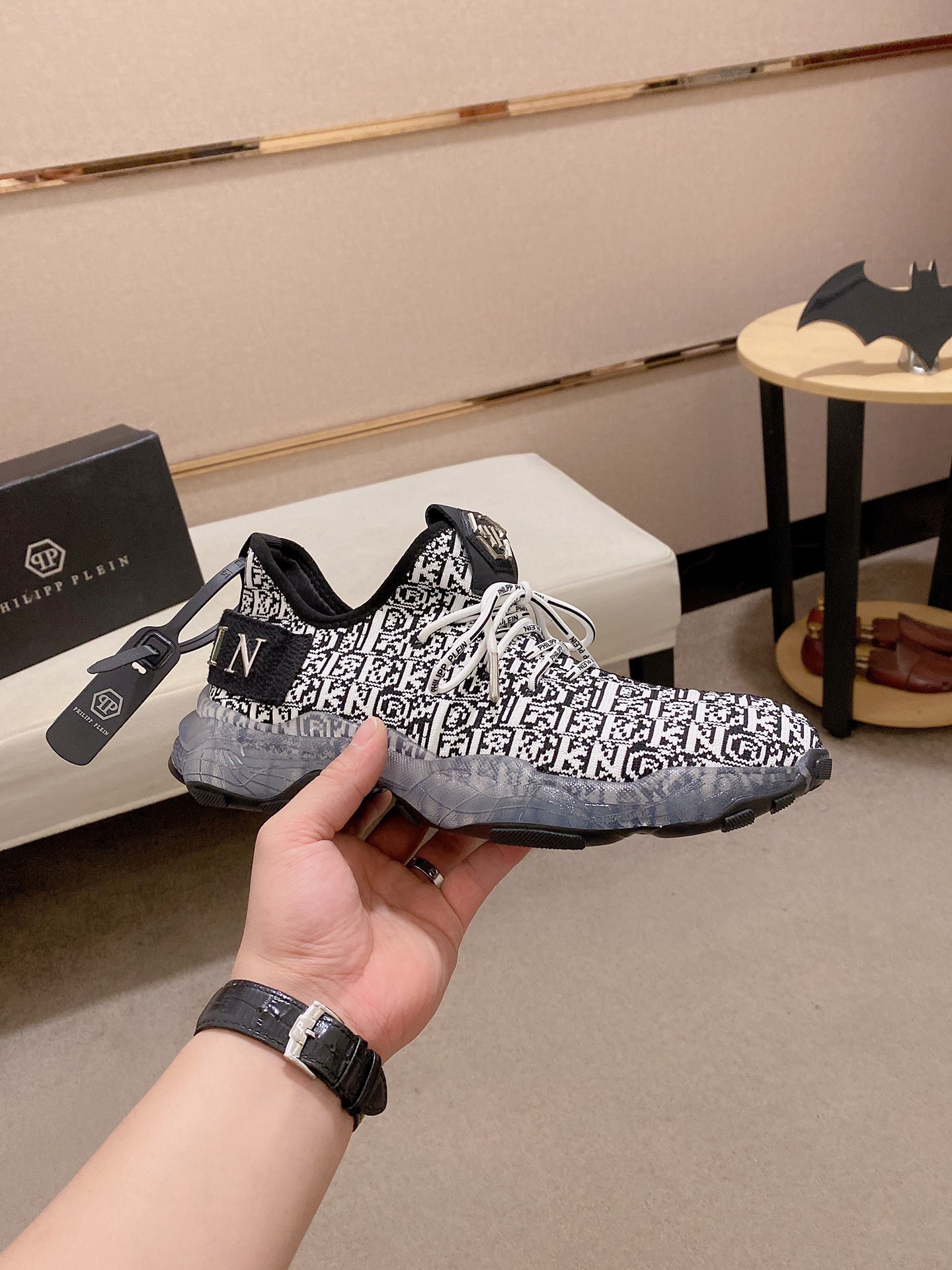 Precio de fábrica: 310PHILIPP PLEIN marca marea alemana, boutique única original, entrenadores casua