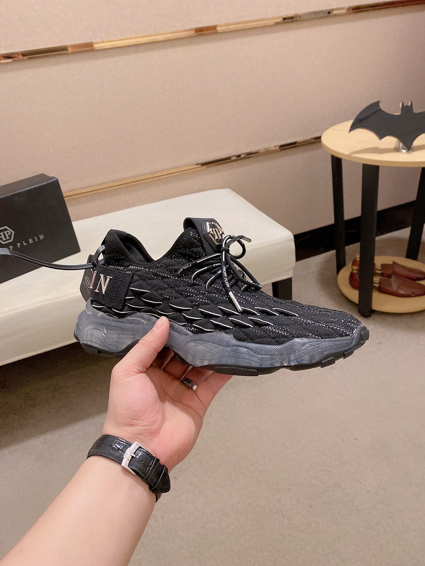 Precio de fábrica: 310PHILIPP PLEIN marca marea alemana, boutique única original, entrenadores casua