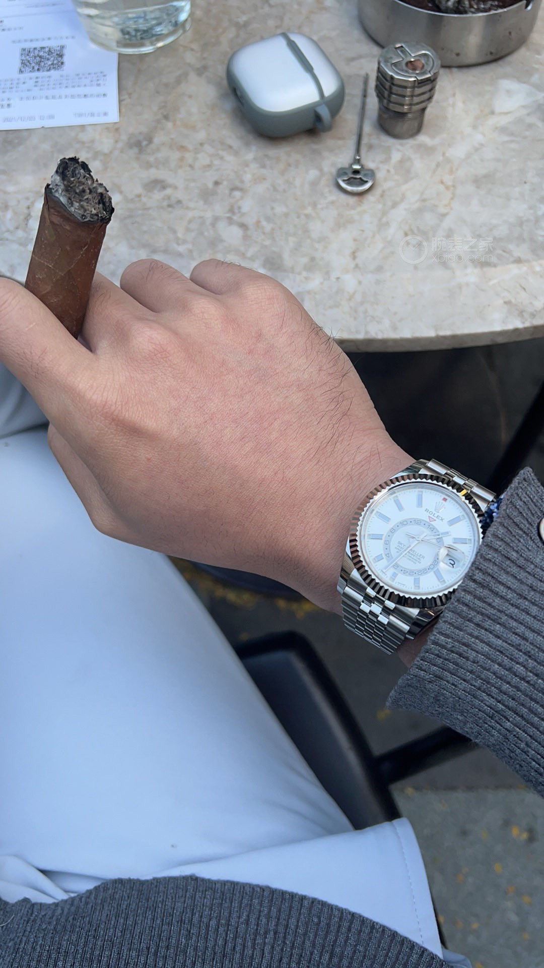 H8劳力士纵航者系列Rolex Sky-Dweller 天行者劳力士Ring Command三角坑纹五株腕表