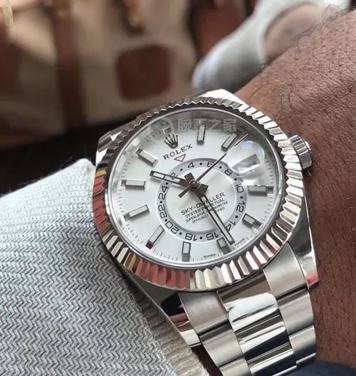 H8劳力士纵航者系列Rolex Sky-Dweller 天行者劳力士Ring Command三角坑纹