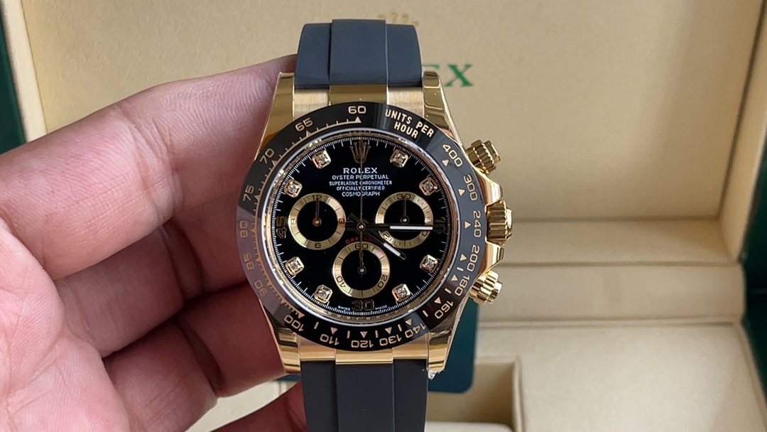 Rolex Daytona Zegarek Niebieski Guma