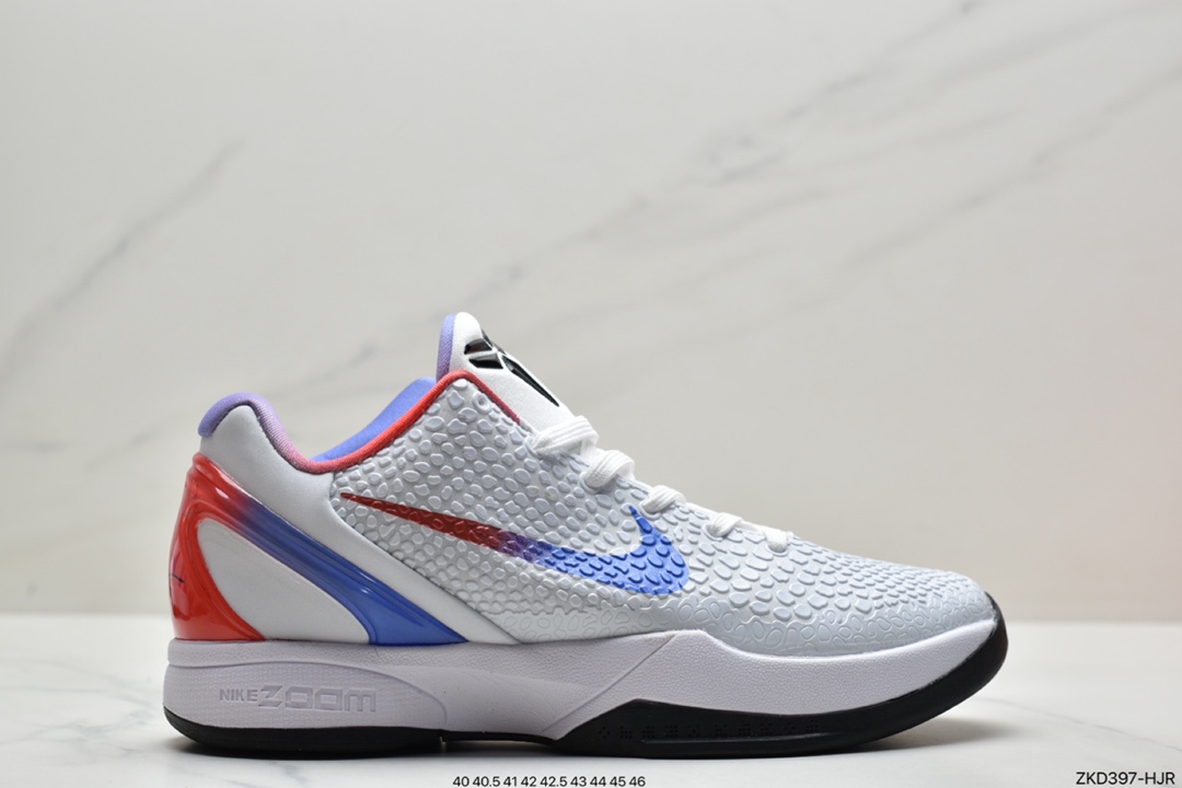 270 科比6 Kobe 6 “Mamba Forever”整双鞋采用经典黑红色CW2190