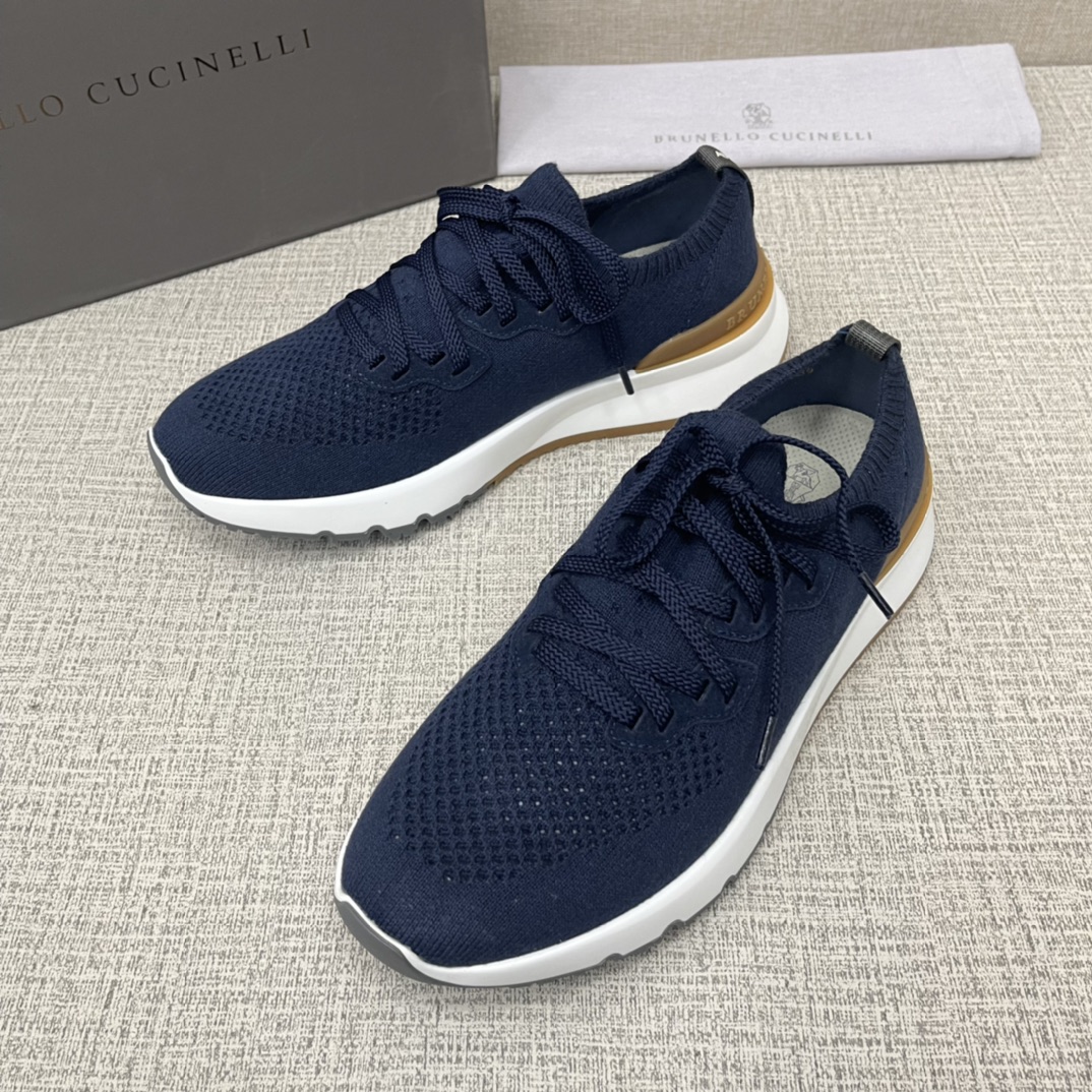 💋💍BC新品 Brunello Cucinell*官网同款 针织低帮运动鞋 采用进口弹力飞织面料   冲