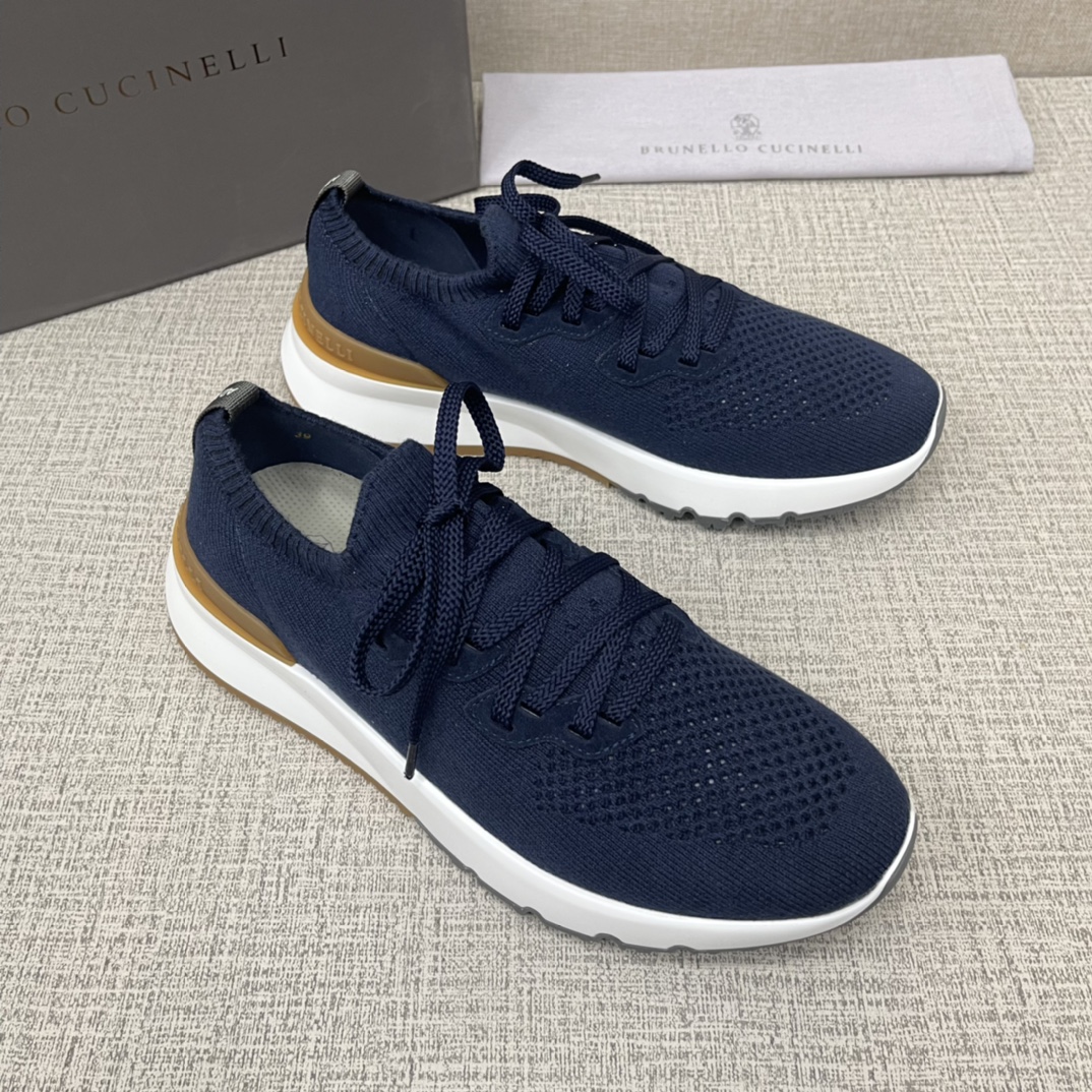 💋💍BC新品 Brunello Cucinell*官网同款 针织低帮运动鞋 采用进口弹力飞织面料   冲