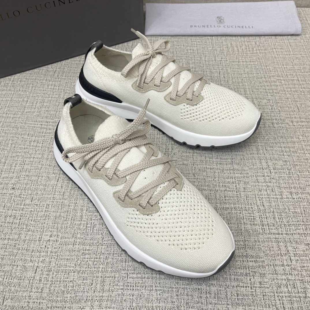 💋💍BC新品 Brunello Cucinell*官网同款 针织低帮运动鞋 采用进口弹力飞织面料   冲