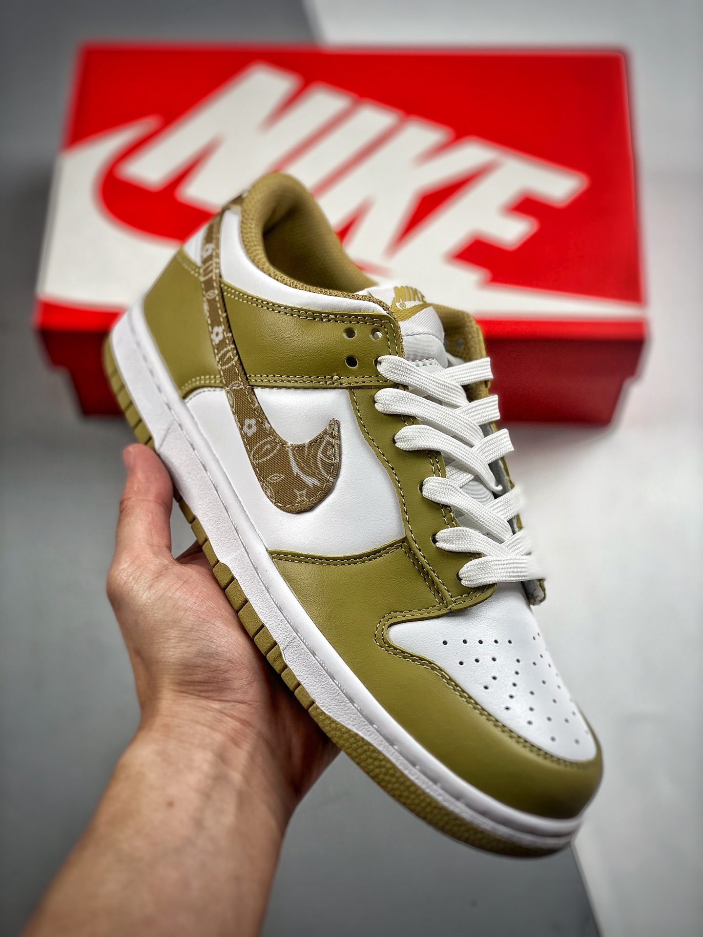 -4 Nk Dunk SB Low Aguacate y Cachemira, producción original de fábrica, lanzamiento con fotos reales, materiales de pri…