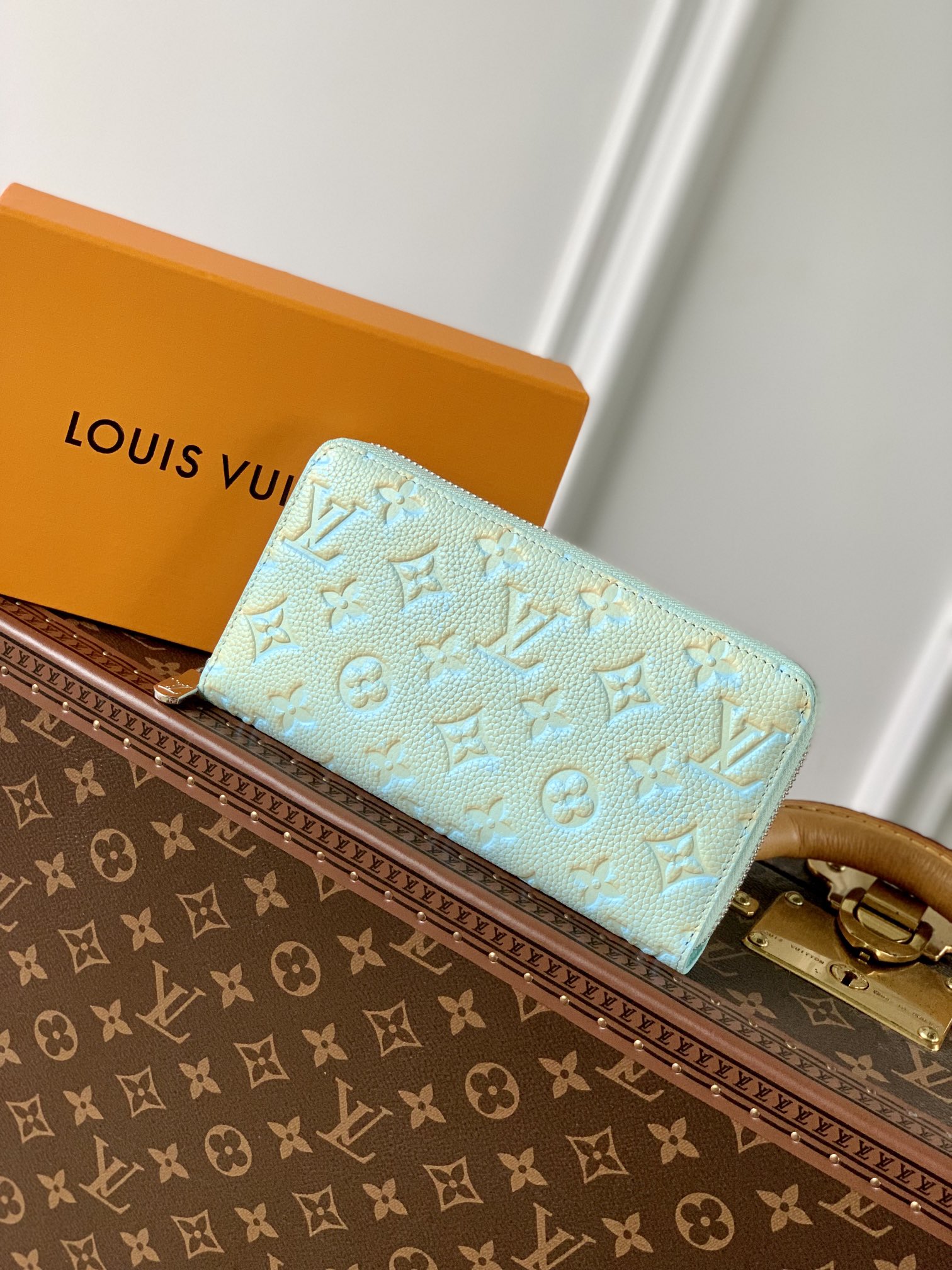 High Quality Happy Copy
 Louis Vuitton Wallet Green Empreinte​ M81466
