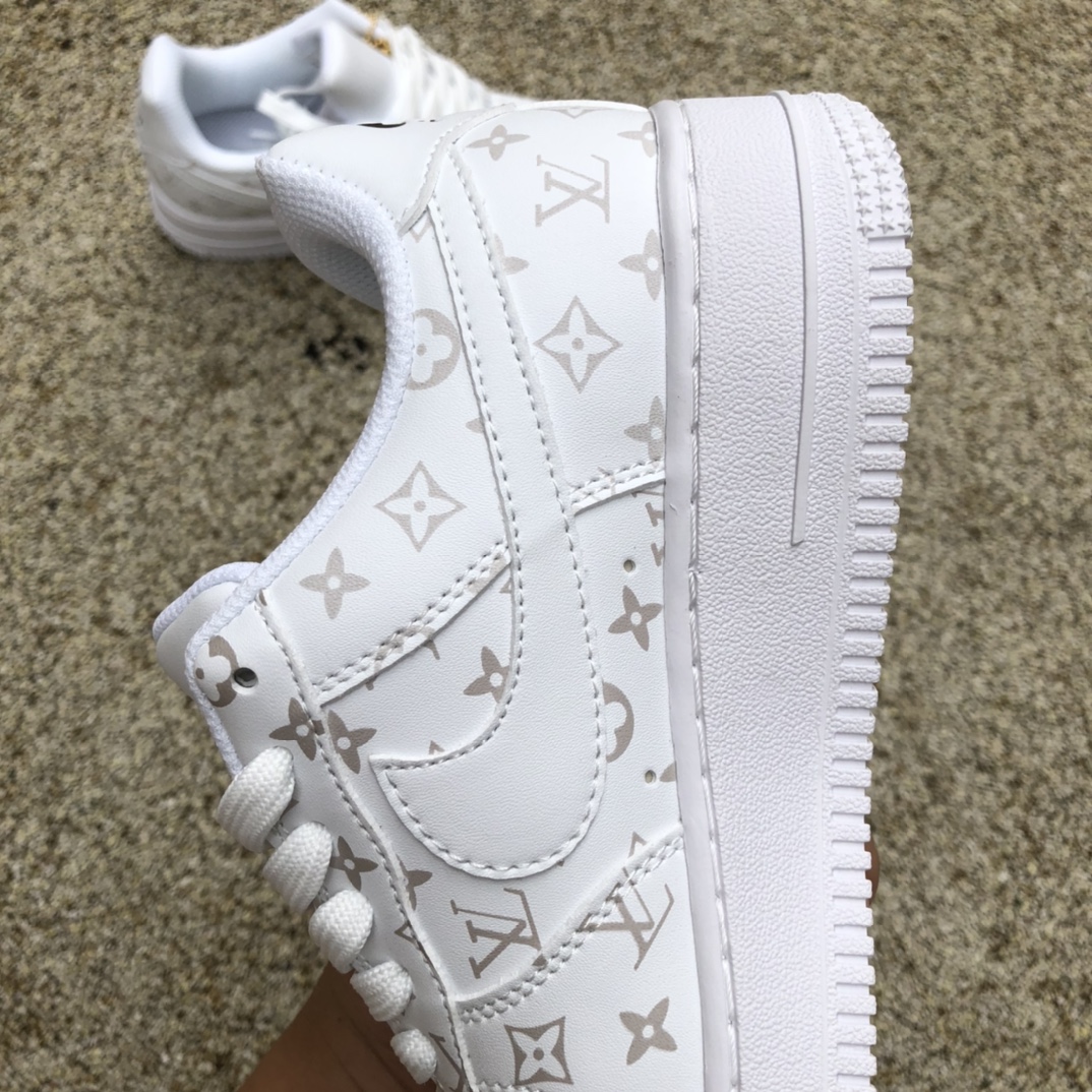 320 Louis Vuitton LV x Nike Air Force 1 x off-white 联名AF1 空军一号联名LV LD4631-203