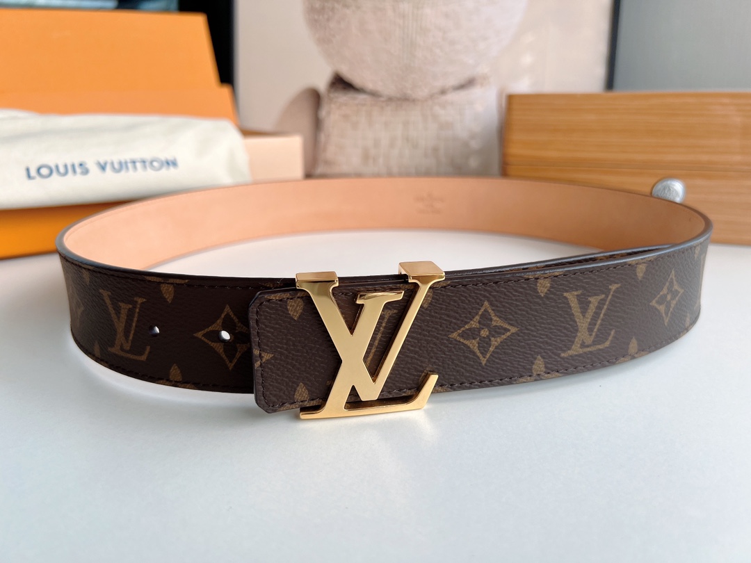 Louis Vuitton LV Monogram帆布.Damier帆布设计，永恒，为日常造型增添 气息。百搭 款式。宽度4.0cm