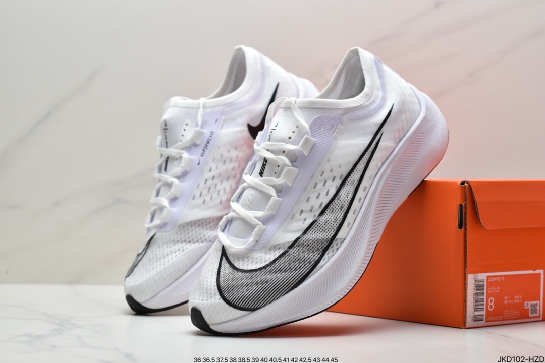 160 耐克Nike ZOOM FLY 3 登月贾卡面透气 舒适软底 AT8240