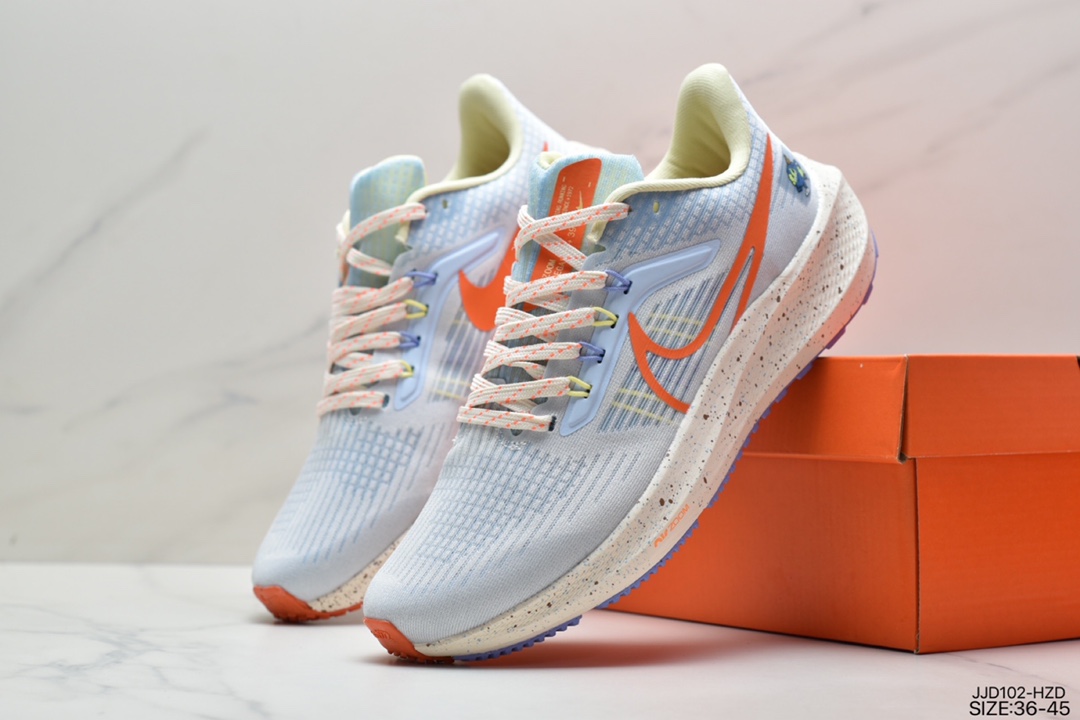 130 真标耐克Nike Zoom Pegasus 39”Sail/Cube Pink” 登月 39代慢跑鞋