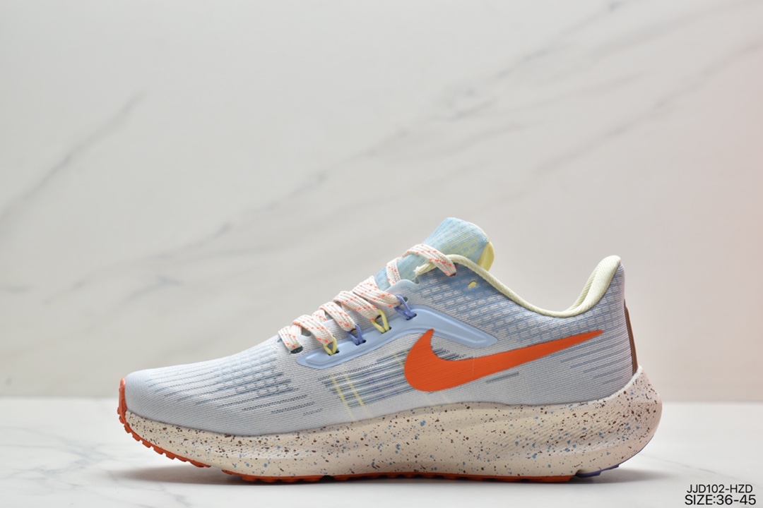 130 真标耐克Nike Zoom Pegasus 39”Sail/Cube Pink” 登月 39代慢跑鞋