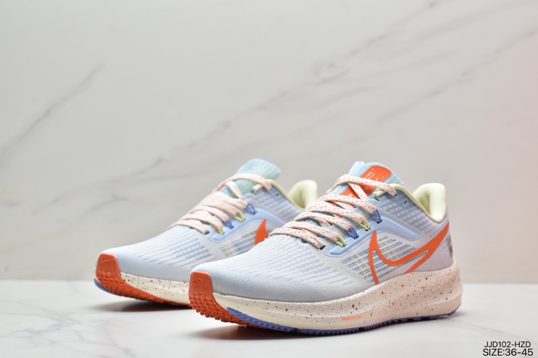 130 真标耐克Nike Zoom Pegasus 39”Sail/Cube Pink” 登月 39代慢跑鞋