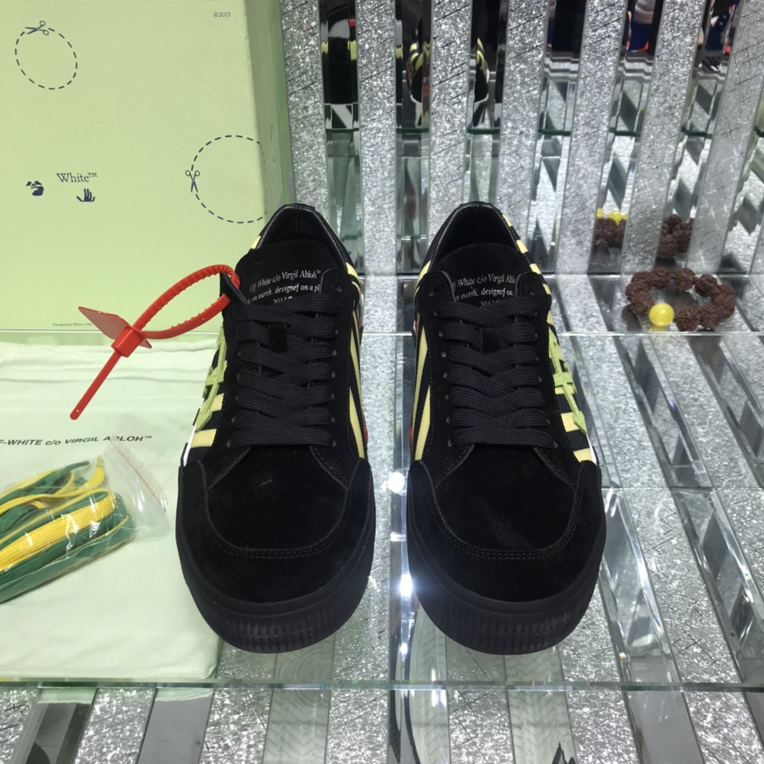 P200 [OFF] OFF BLANCO OW FW correa amarilla flecha blanca zapatos de marea negro de alta en Europa y