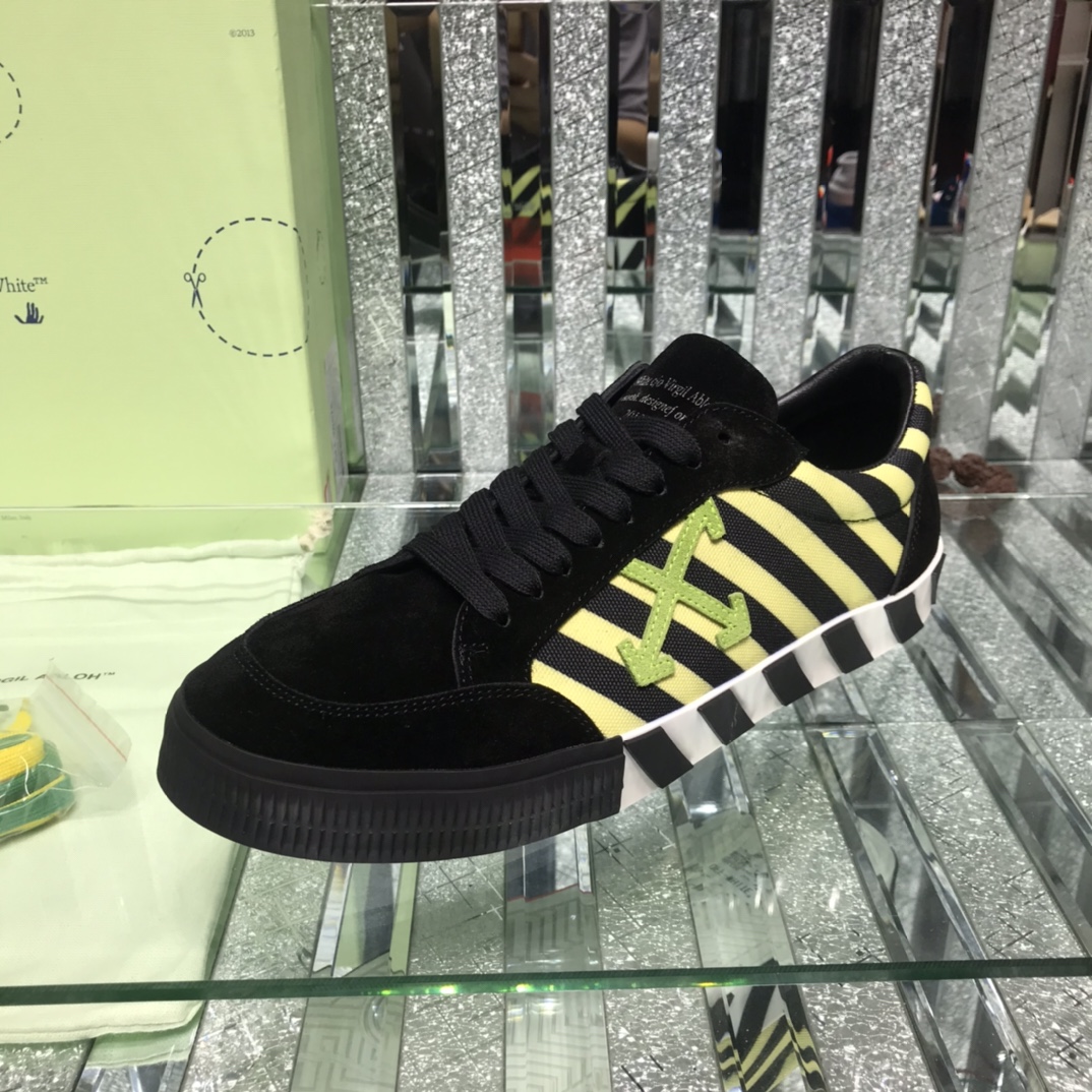 P200 [OFF] OFF BLANCO OW FW correa amarilla flecha blanca zapatos de marea negro de alta en Europa y