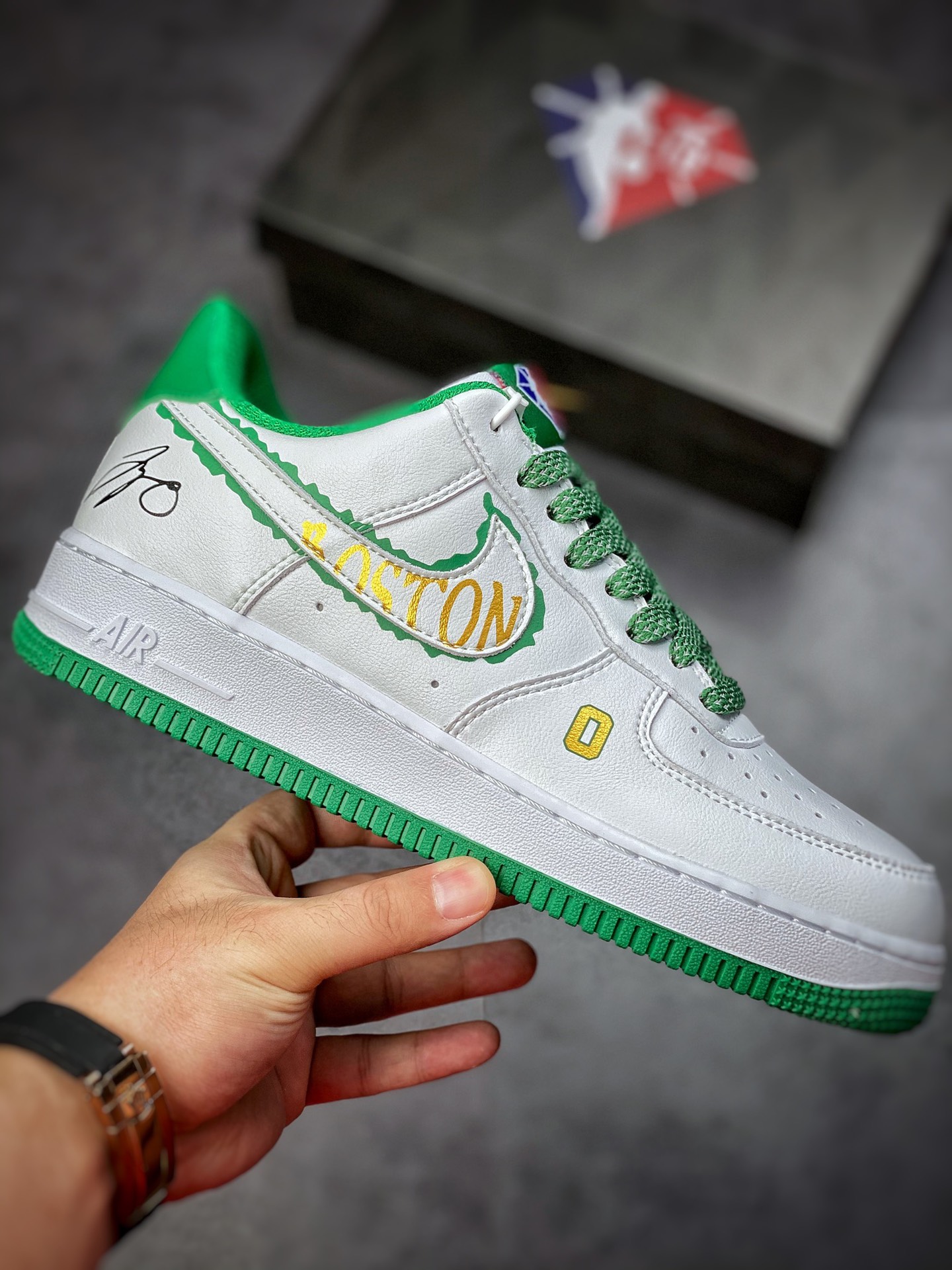 240 Nike Air Force 1 Low 07 白绿金塔图姆NK9700-131