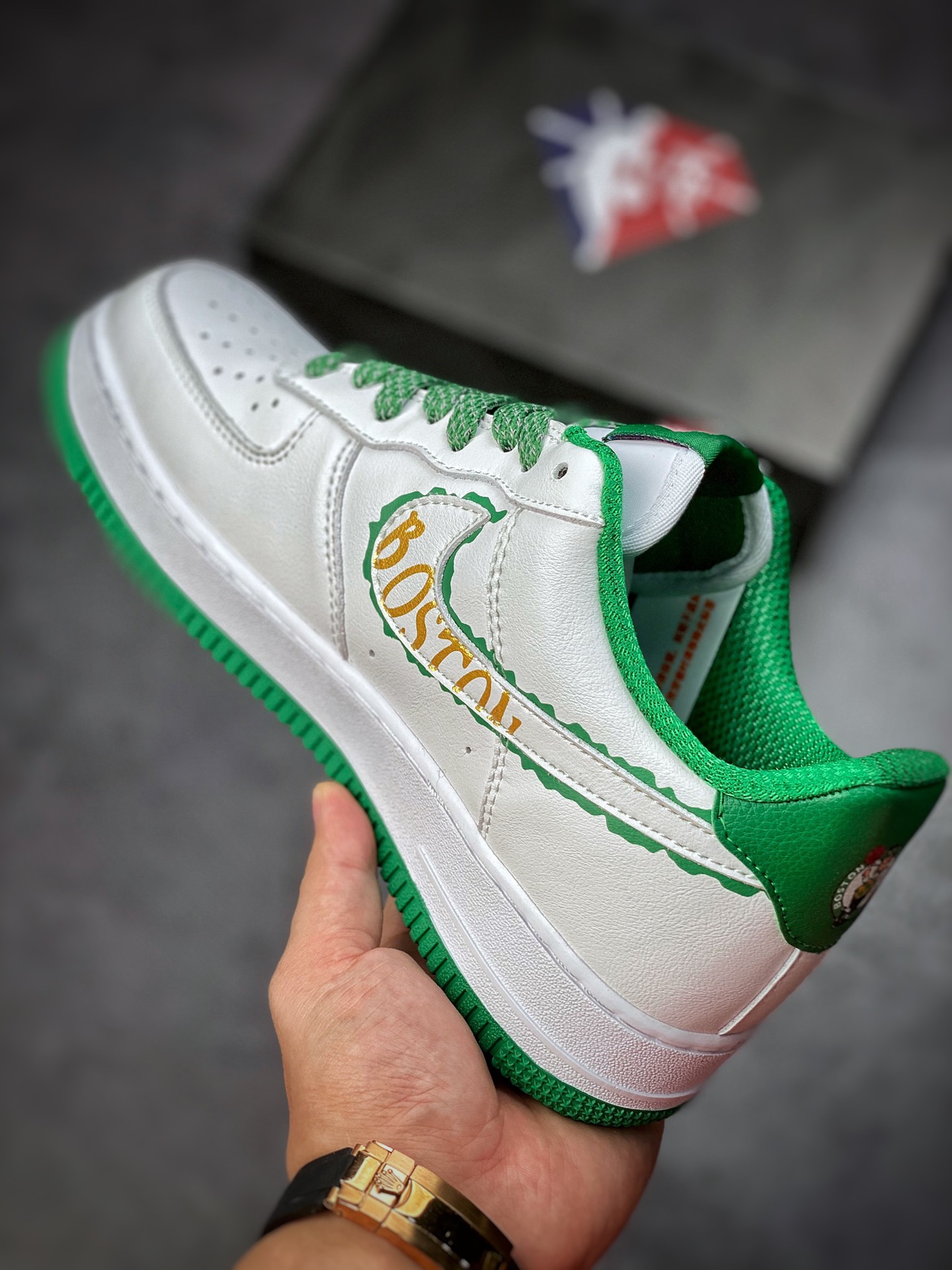 240 Nike Air Force 1 Low 07 白绿金塔图姆NK9700-131